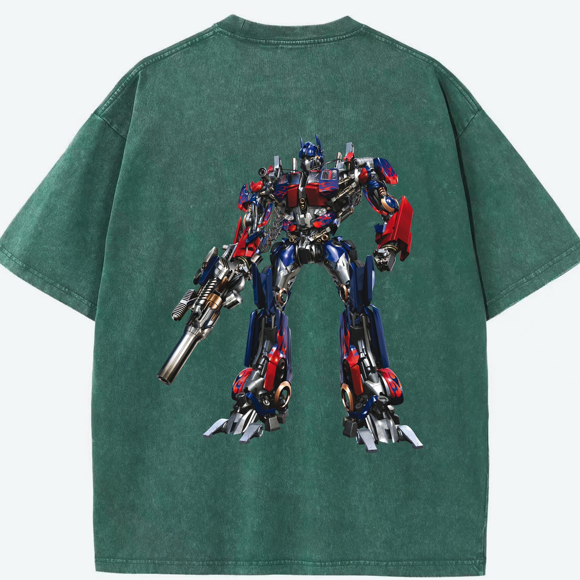 （画像用）  綿100% ヴィンテージ風 半袖Tシャツ（背面プリント）